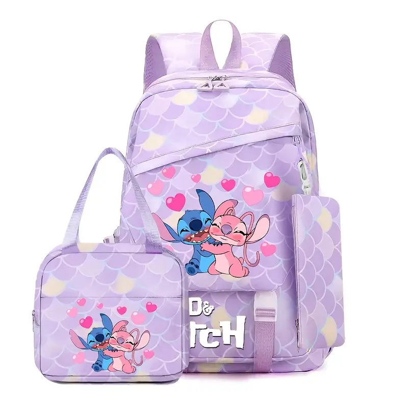 New Stitch Student Backpack for the Start of School Season, Lightweight and Load Reducing, Large Capacity Backpack for Boys and Girls in Grades 1-6 New Stitch Student Backpack for the Start of School Season, Lightweight and Load Reducing, Large Capacity Backpack for Boys and Girls in Grades 1-6