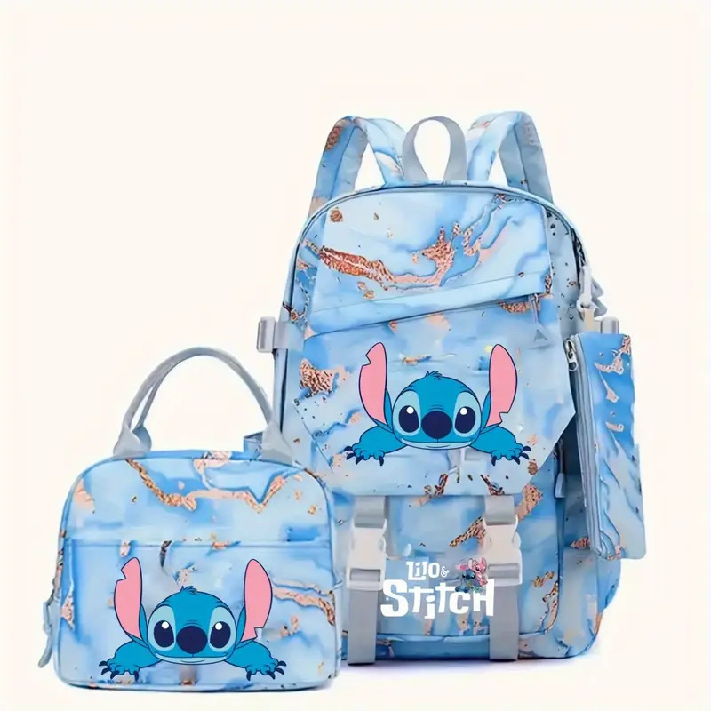 New Stitch Student Backpack for the Start of School Season, Lightweight and Load Reducing, Large Capacity Backpack for Boys and Girls in Grades 1-6 New Stitch Student Backpack for the Start of School Season, Lightweight and Load Reducing, Large Capacity Backpack for Boys and Girls in Grades 1-6