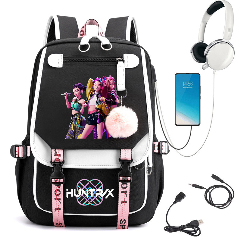 Witch Hunt Group Korean printed high school student campus backpack outdoor travel backpack cross-border hot sales 0712 Witch Hunt Group Korean printed high school student campus backpack outdoor travel backpack cross-border hot sales 0712