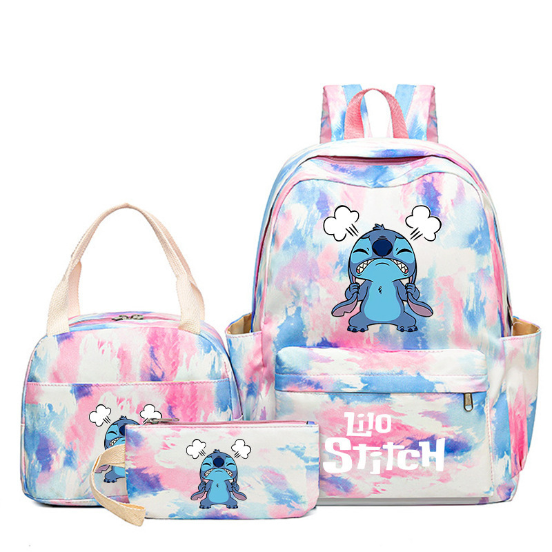 Cross border popular anime peripheral backpack, large capacity backpack for primary and secondary school students, backpack for children's meals, pencil case three piece set Cross border popular anime peripheral backpack, large capacity backpack for primary and secondary school students, backpack for children's meals, pencil case three piece set