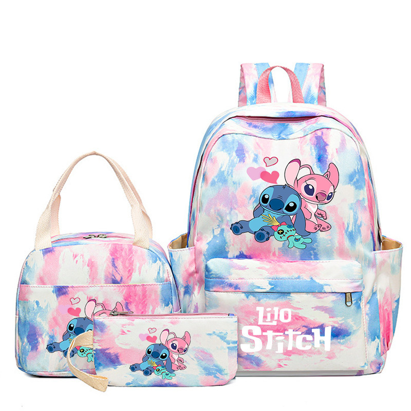Cross border popular anime peripheral backpack, large capacity backpack for primary and secondary school students, backpack for children's meals, pencil case three piece set Cross border popular anime peripheral backpack, large capacity backpack for primary and secondary school students, backpack for children's meals, pencil case three piece set