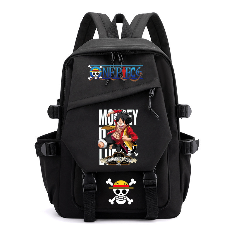 Cross border anime peripheral One Piece Luffy backpack Japanese retro backpack Junior high school backpack Computer bag
