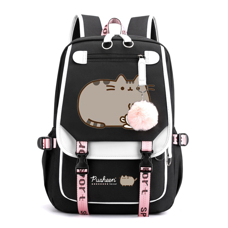 Pusheen Fat Lucky Cat Pattern Large Capacity Backpack Outdoor Travel Bag Computer Bag Student Leisure Backpack Pusheen Fat Lucky Cat Pattern Large Capacity Backpack Outdoor Travel Bag Computer Bag Student Leisure Backpack