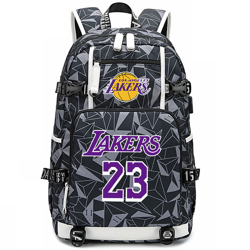 Lakers' James Kobe KOBE backpack, large capacity flying man backpack, men's and women's high school basketball backpack trend Lakers' James Kobe KOBE backpack, large capacity flying man backpack, men's and women's high school basketball backpack trend