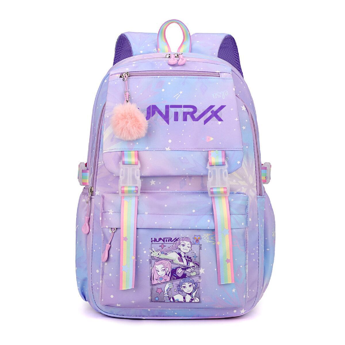 Amazon's new witch hunt printed student backpack cross-border popular cartoon KPop student backpack lightweight Amazon's new witch hunt printed student backpack cross-border popular cartoon KPop student backpack lightweight