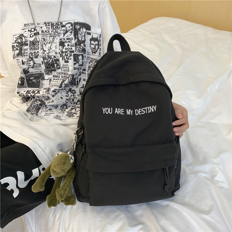 High school student backpack, female Korean version, college student, junior high school student, large capacity trendy travel backpack, male foreign trade backpack High school student backpack, female Korean version, college student, junior high school student, large capacity trendy travel backpack, male foreign trade backpack