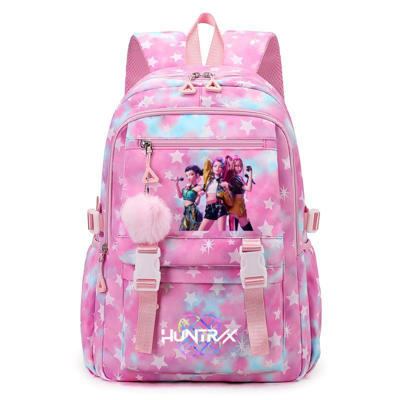 New KPOP Demon Hunters Movie Printed Backpack Student Campus Backpack New KPOP Demon Hunters Movie Printed Backpack Student Campus Backpack
