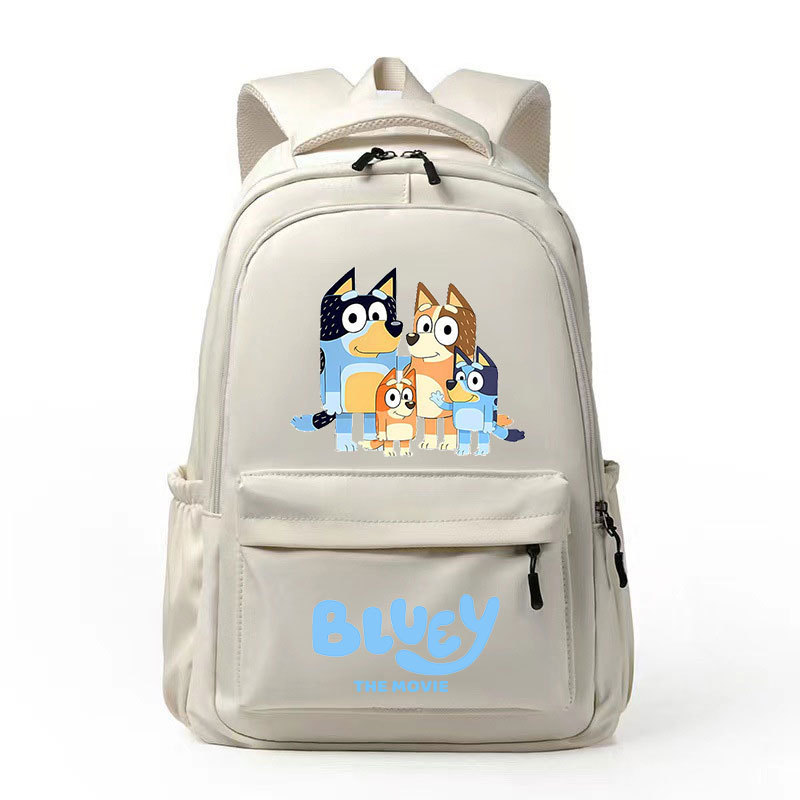 2024 Bluey new student backpack with large capacity for both men and women, lightweight and cute DIY backpack 2024 Bluey new student backpack with large capacity for both men and women, lightweight and cute DIY backpack