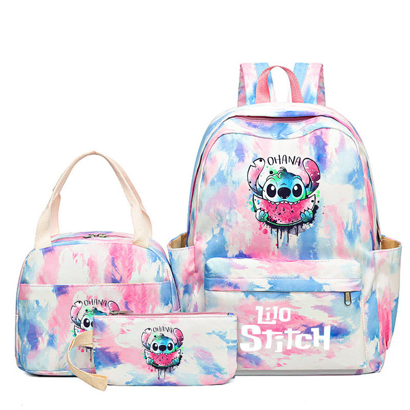 Cross border popular anime peripheral backpack, large capacity backpack for primary and secondary school students, backpack for children's meals, pencil case three piece set Cross border popular anime peripheral backpack, large capacity backpack for primary and secondary school students, backpack for children's meals, pencil case three piece set