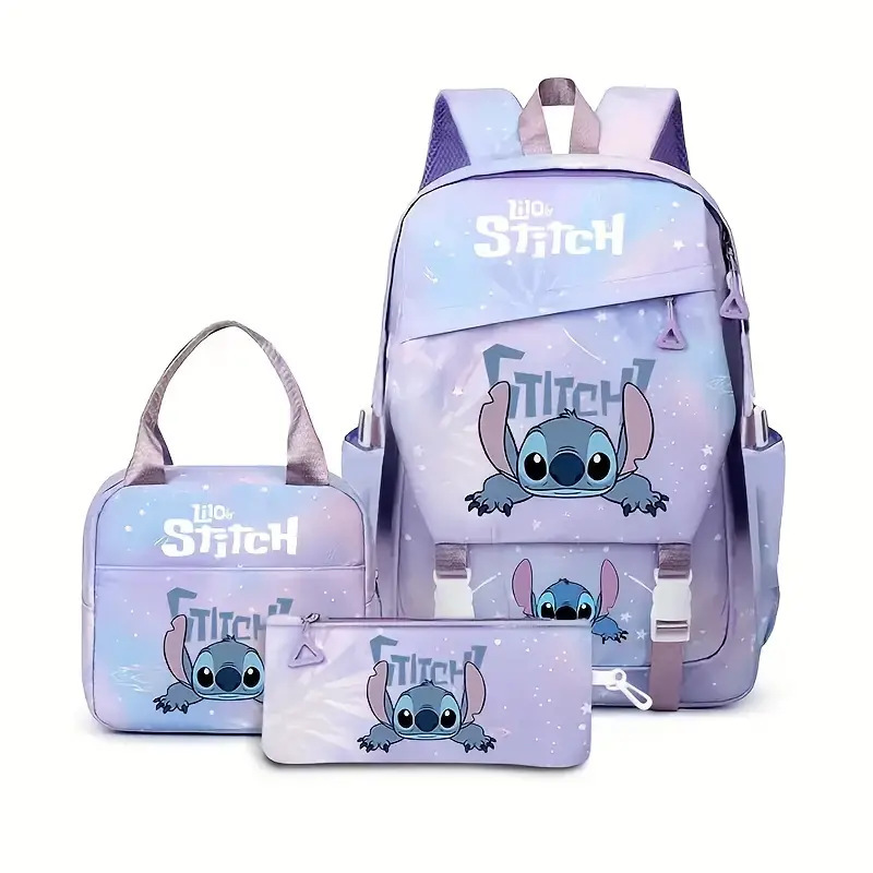 New Stitch Student Backpack for the Start of School Season, Lightweight and Load Reducing, Large Capacity Backpack for Boys and Girls in Grades 1-6 New Stitch Student Backpack for the Start of School Season, Lightweight and Load Reducing, Large Capacity Backpack for Boys and Girls in Grades 1-6