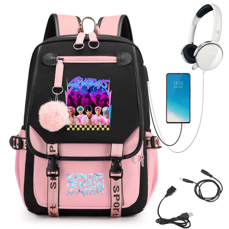 Witch Hunt Group Korean printed high school student campus backpack outdoor travel backpack cross-border hot sales 0712 Witch Hunt Group Korean printed high school student campus backpack outdoor travel backpack cross-border hot sales 0712