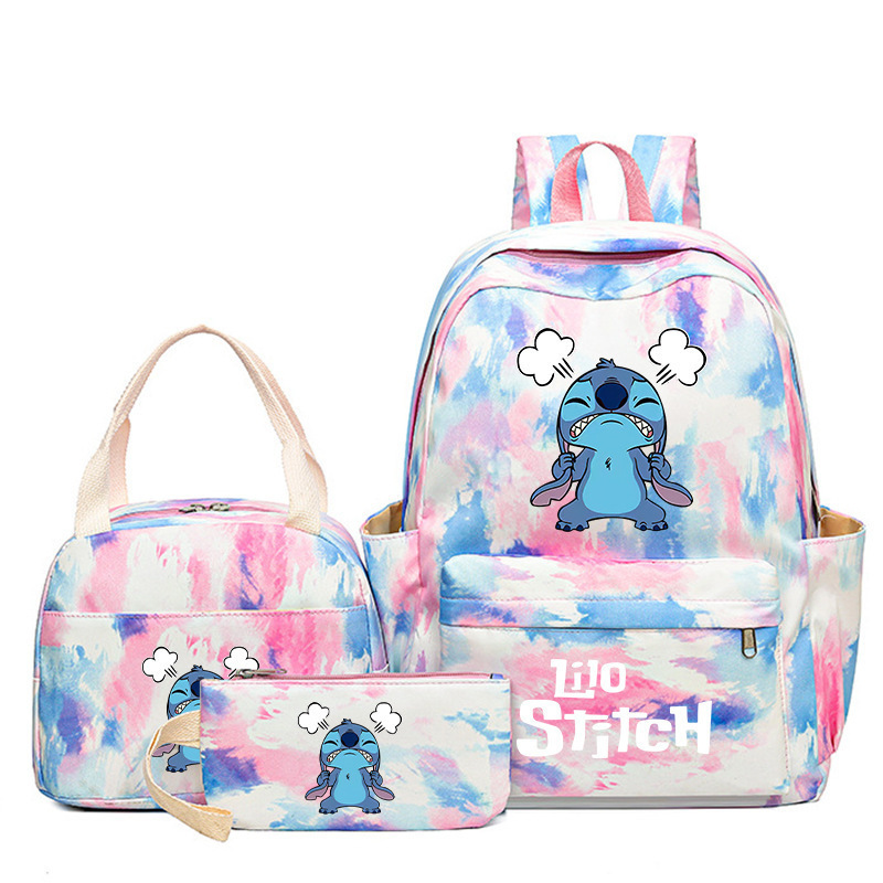 Cross border popular anime peripheral backpack, large capacity backpack for primary and secondary school students, backpack for children's meals, pencil case three piece set Cross border popular anime peripheral backpack, large capacity backpack for primary and secondary school students, backpack for children's meals, pencil case three piece set