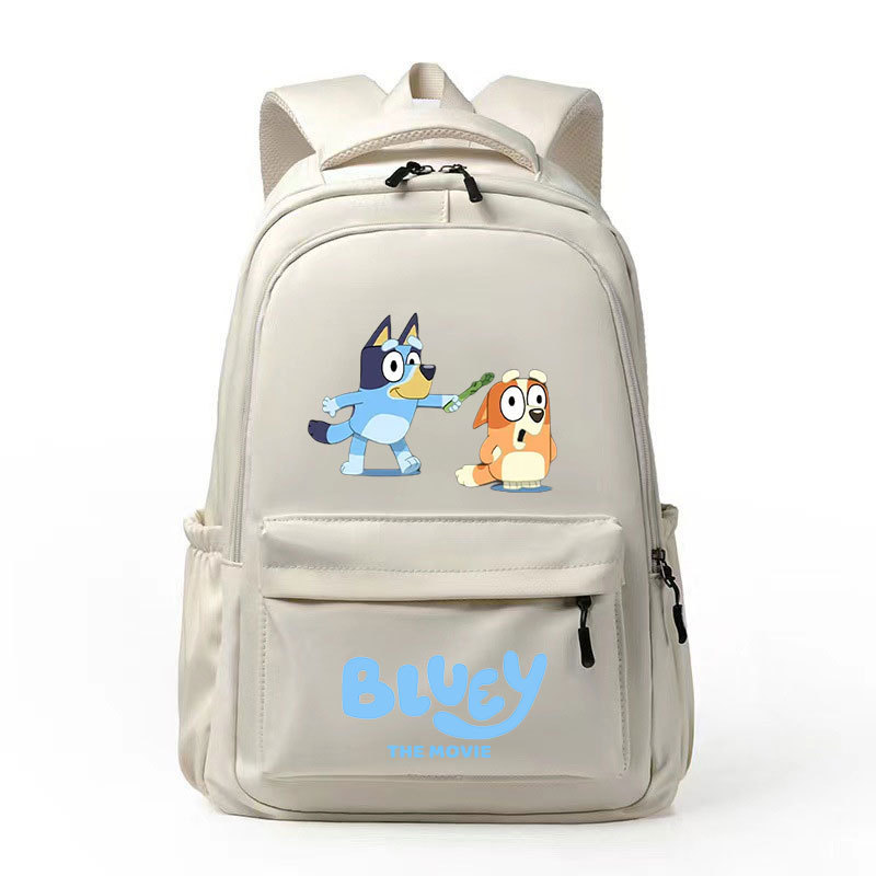 2024 Bluey new student backpack with large capacity for both men and women, lightweight and cute DIY backpack 2024 Bluey new student backpack with large capacity for both men and women, lightweight and cute DIY backpack