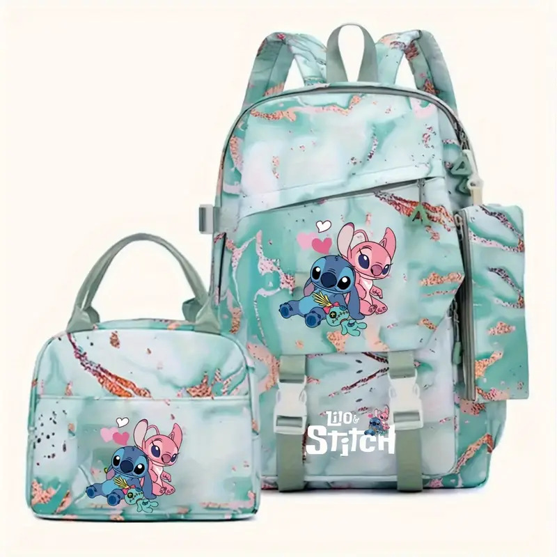 New Stitch Student Backpack for the Start of School Season, Lightweight and Load Reducing, Large Capacity Backpack for Boys and Girls in Grades 1-6 New Stitch Student Backpack for the Start of School Season, Lightweight and Load Reducing, Large Capacity Backpack for Boys and Girls in Grades 1-6