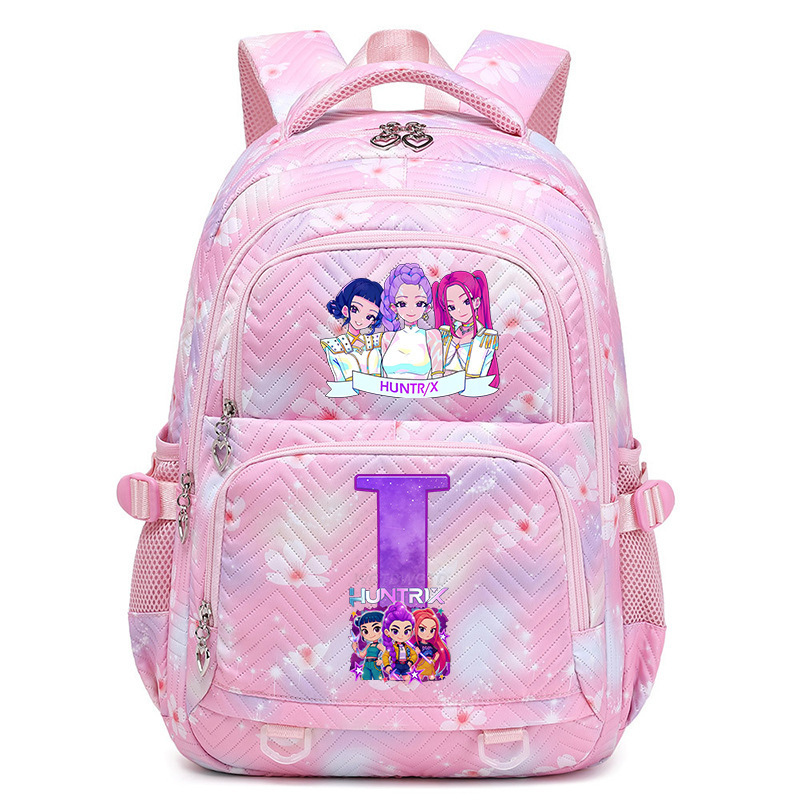 Cross border new witch hunting group letter print Korean version trendy backpack, lightweight and large capacity backpack for primary and secondary school students Cross border new witch hunting group letter print Korean version trendy backpack, lightweight and large capacity backpack for primary and secondary school students