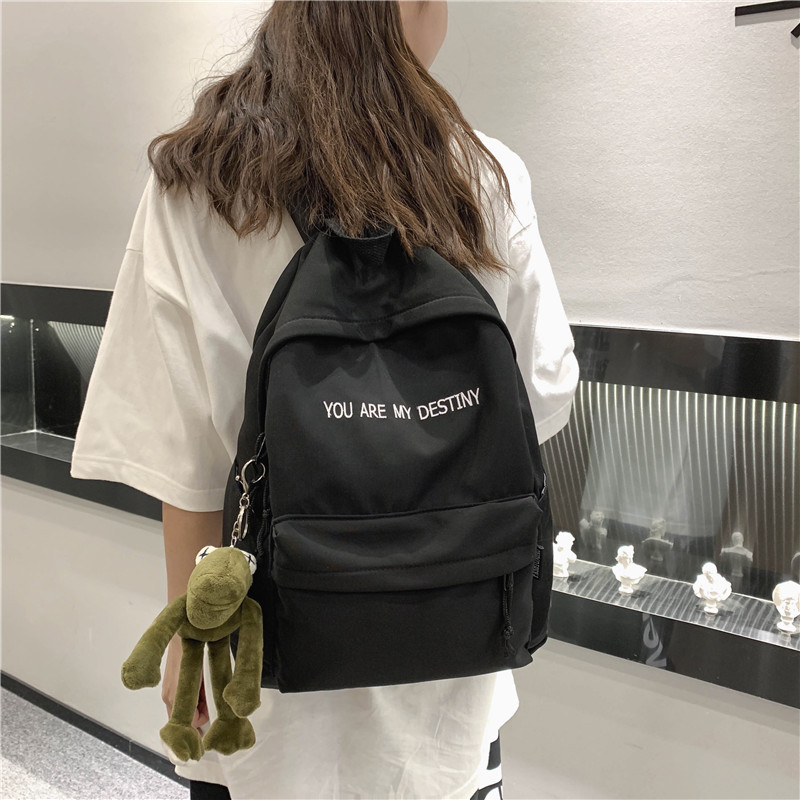 High school student backpack, female Korean version, college student, junior high school student, large capacity trendy travel backpack, male foreign trade backpack High school student backpack, female Korean version, college student, junior high school student, large capacity trendy travel backpack, male foreign trade backpack