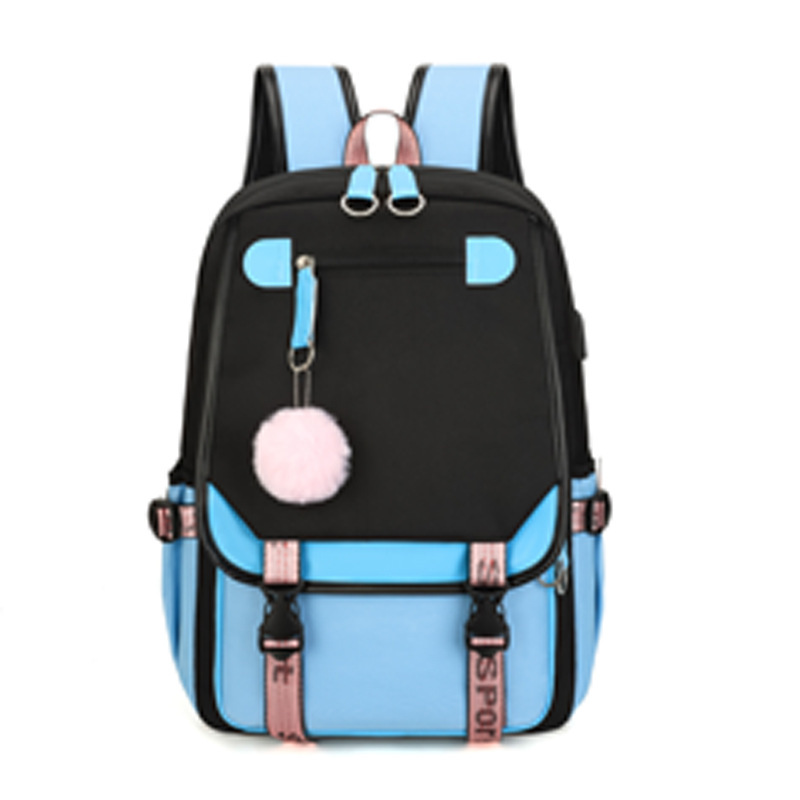 Korean girl group Kim Ji soo, Kim Jenny, Park Choi young printed backpack, backpack, large capacity USB interface, student Korean girl group Kim Ji soo, Kim Jenny, Park Choi young printed backpack, backpack, large capacity USB interface, student