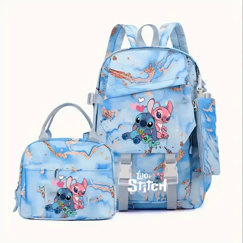 New Stitch Student Backpack for the Start of School Season, Lightweight and Load Reducing, Large Capacity Backpack for Boys and Girls in Grades 1-6 New Stitch Student Backpack for the Start of School Season, Lightweight and Load Reducing, Large Capacity Backpack for Boys and Girls in Grades 1-6