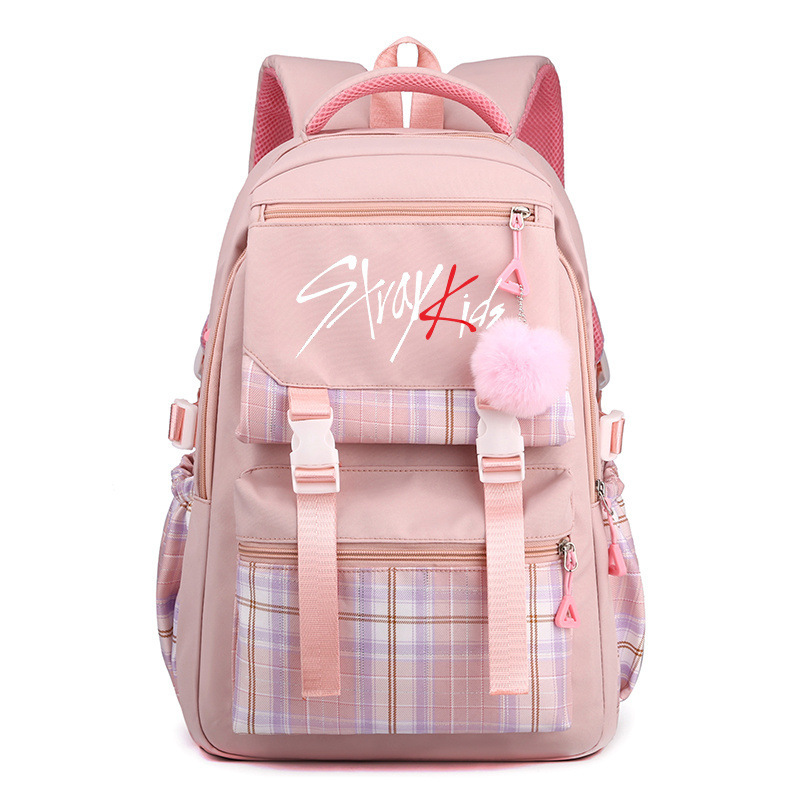 Korean version cute girl backpack Stray kids for primary and secondary school students High looks girls backpack