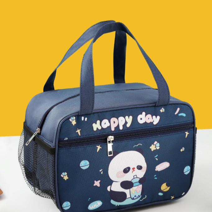 New Cartoon Kuromi Little White Dog Insulated Bag for Primary School Students with Large Capacity Side Pocket Handheld Lunch Box Bag Bento Bag New Cartoon Kuromi Little White Dog Insulated Bag for Primary School Students with Large Capacity Side Pocket Handheld Lunch Box Bag Bento Bag