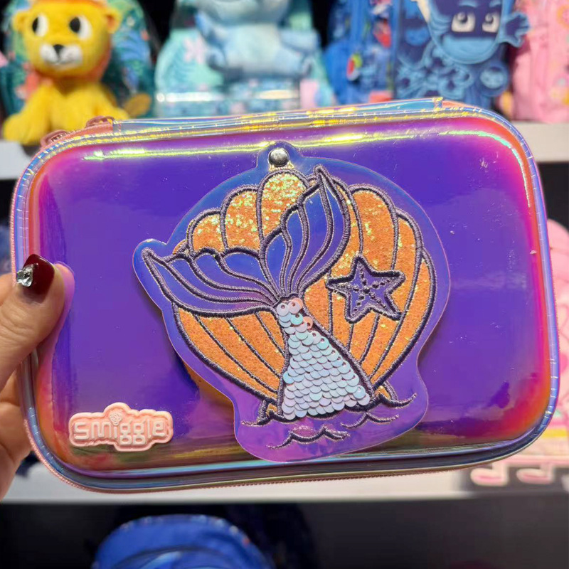 Australian Smiggle backpack, cartoon mermaid backpack for elementary school students, children's multifunctional backpack, leisure bag Australian Smiggle backpack, cartoon mermaid backpack for elementary school students, children's multifunctional backpack, leisure bag