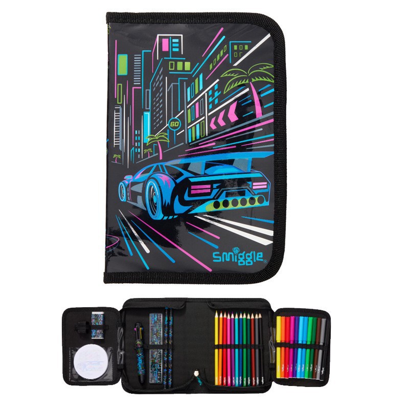 Australian Smiggle large capacity backpack with backpack and drawbar for cartoon students, large travel and leisure backpack Australian Smiggle large capacity backpack with backpack and drawbar for cartoon students, large travel and leisure backpack