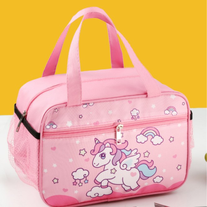 New Cartoon Kuromi Little White Dog Insulated Bag for Primary School Students with Large Capacity Side Pocket Handheld Lunch Box Bag Bento Bag New Cartoon Kuromi Little White Dog Insulated Bag for Primary School Students with Large Capacity Side Pocket Handheld Lunch Box Bag Bento Bag