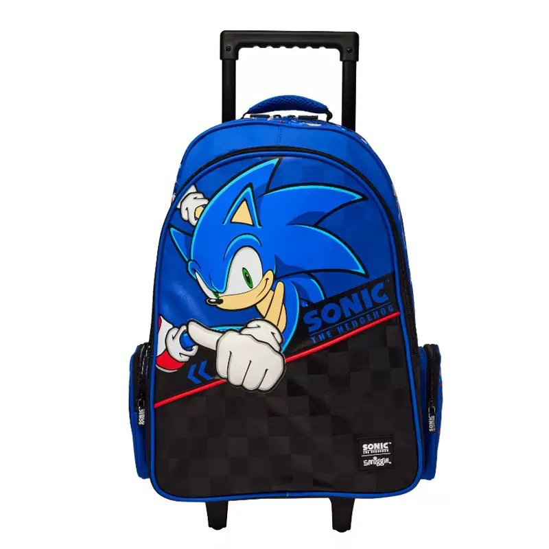 Australian Smiggle children's backpack Sonic large cartoon backpack backpack for men and women with large capacity Australian Smiggle children's backpack Sonic large cartoon backpack backpack for men and women with large capacity