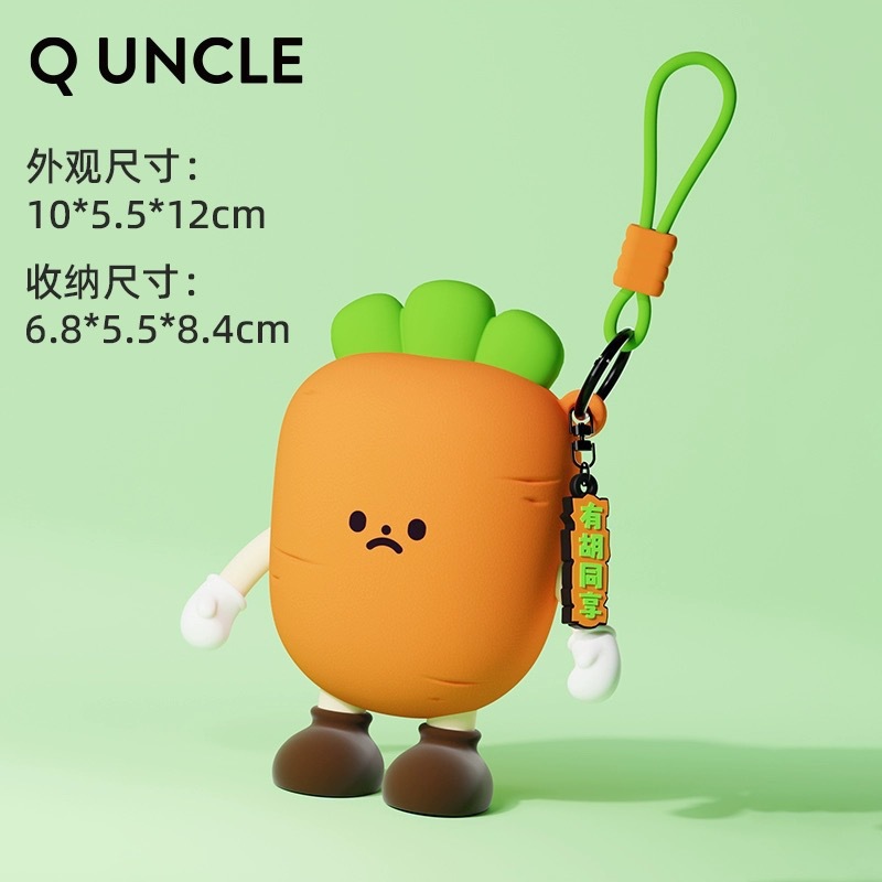 Pendant Women's Mini Pass Pendant Small Wallet Cute Vegetables Children's Key Zero Wallet Bluetooth Earphones Storage Bag Pendant Women's Mini Pass Pendant Small Wallet Cute Vegetables Children's Key Zero Wallet Bluetooth Earphones Storage Bag