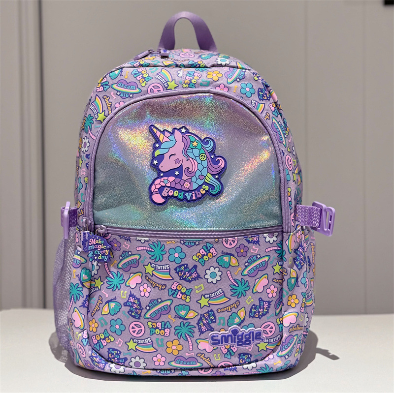 Australian Smiggle backpack for elementary school students, boys and girls, large capacity, lightweight backpack for both shoulders Australian Smiggle backpack for elementary school students, boys and girls, large capacity, lightweight backpack for both shoulders