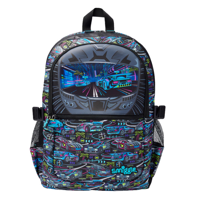 Australian Smiggle large capacity backpack with backpack and drawbar for cartoon students, large travel and leisure backpack Australian Smiggle large capacity backpack with backpack and drawbar for cartoon students, large travel and leisure backpack