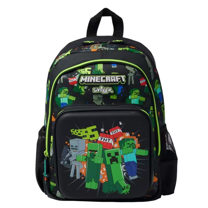 Australian Smiggle backpack for elementary school students, My World, large capacity cartoon lightweight backpack for boys and girls Australian Smiggle backpack for elementary school students, My World, large capacity cartoon lightweight backpack for boys and girls