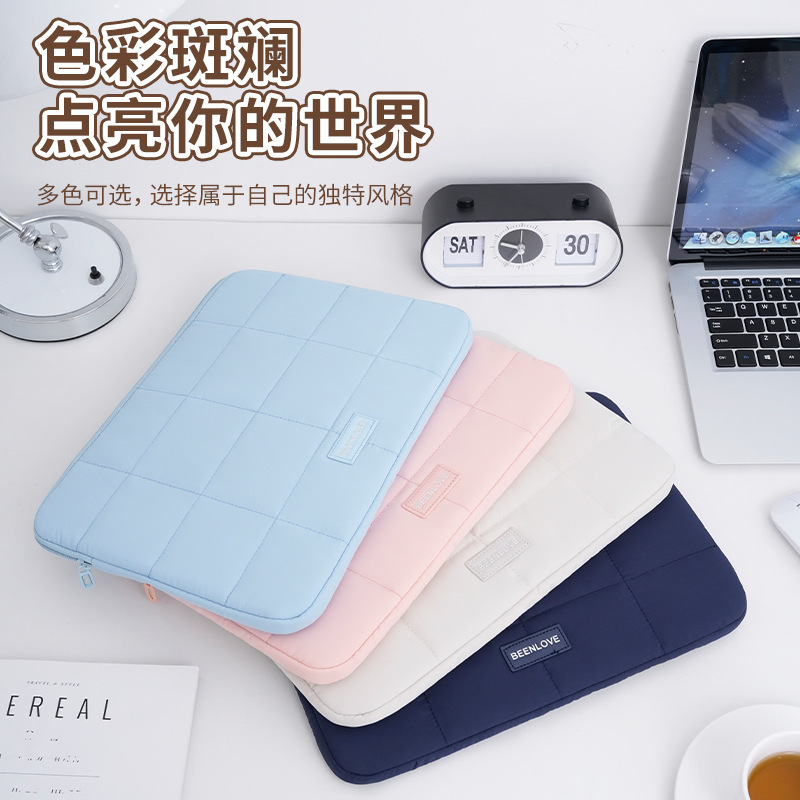 Computer bag suitable for Apple Huawei 14 inch 15.6-inch Quilted Simple Tablet Inner Bag Portable Laptop
