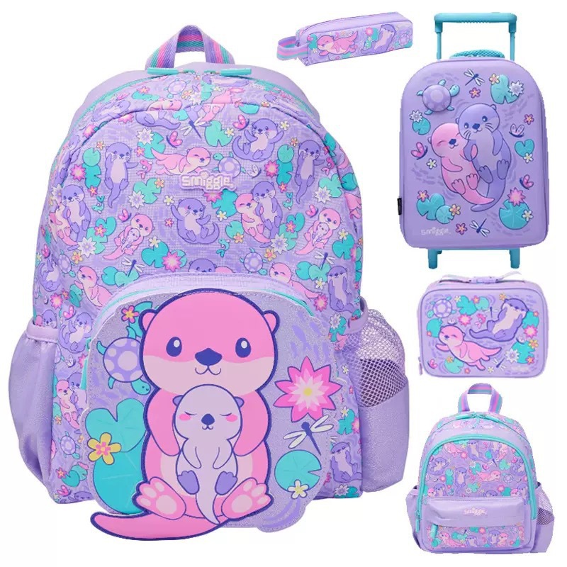 Australian smilgle children's backpack, cute cartoon backpack for elementary school students, kindergarten girls' capybara backpack temporarily