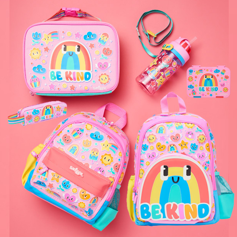 Australian smilgle backpack kindergarten baby pencil case cartoon crossbody straw cup outdoor leisure water cup