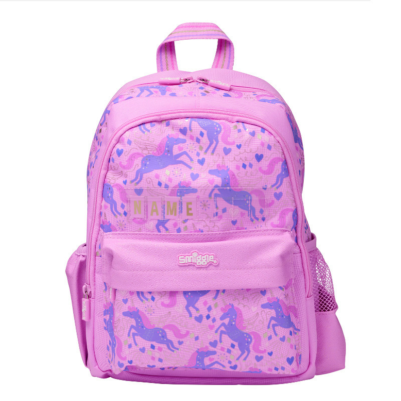 Australian Smiggle backpack cartoon galloping horse unicorn elementary school backpack wallet pull box meal bag Australian Smiggle backpack cartoon galloping horse unicorn elementary school backpack wallet pull box meal bag