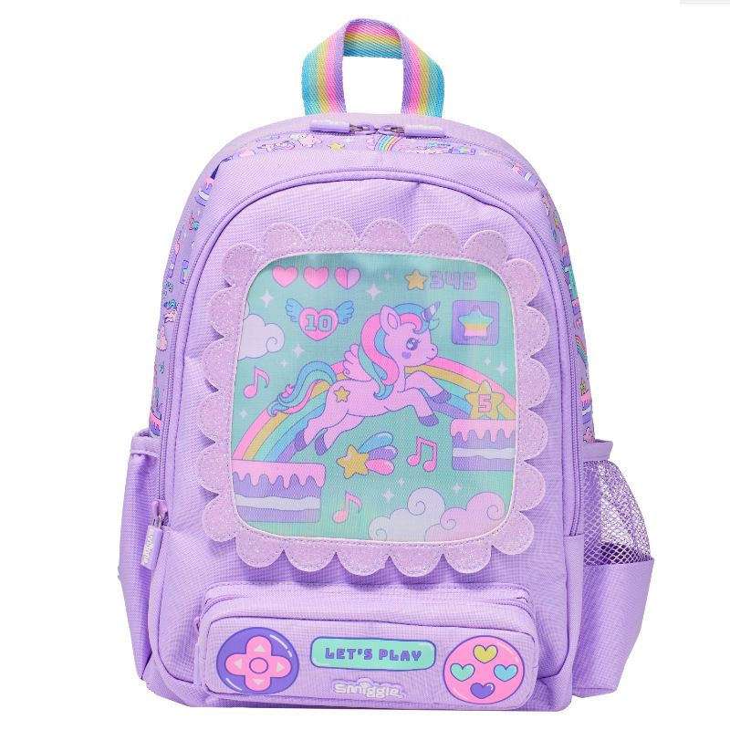 Australian smilgle medium-sized backpack, children's cartoon backpack, elementary school students' lower grade backpack, leisure bag wallet Australian smilgle medium-sized backpack, children's cartoon backpack, elementary school students' lower grade backpack, leisure bag wallet