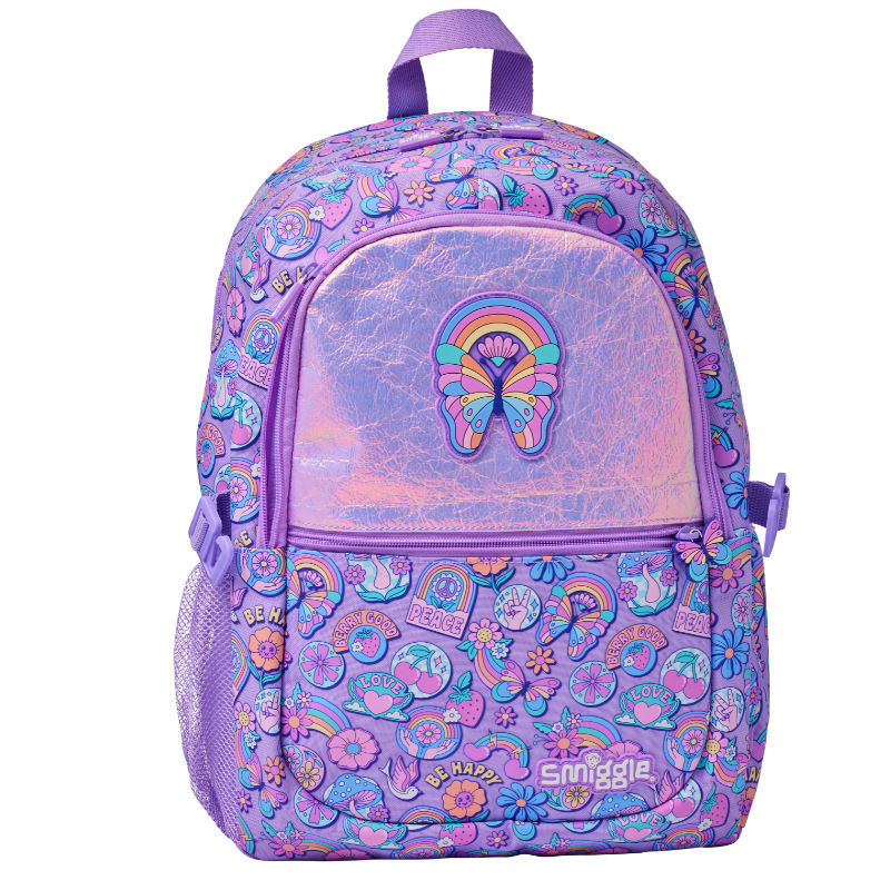 Australian Smiggle large capacity double button mailman backpack for primary and secondary school students, children's backpacks, large capacity backpack Australian Smiggle large capacity double button mailman backpack for primary and secondary school students, children's backpacks, large capacity backpack