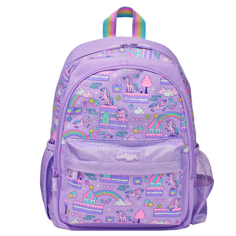 Australian smilgle medium-sized backpack, children's cartoon backpack, elementary school students' lower grade backpack, leisure bag wallet Australian smilgle medium-sized backpack, children's cartoon backpack, elementary school students' lower grade backpack, leisure bag wallet