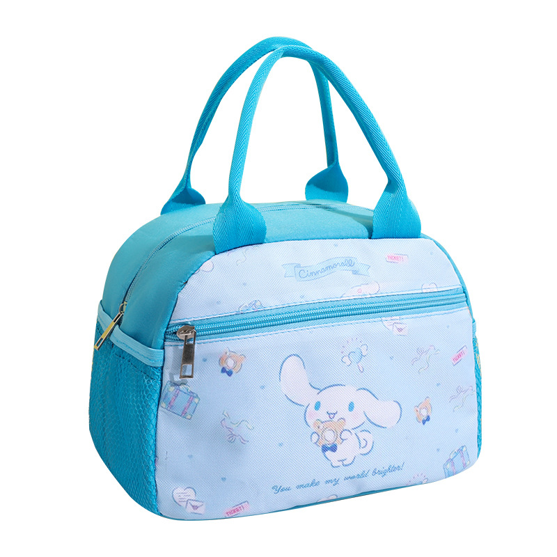 Elementary school office workers carry thick aluminum foil lunch boxes, cartoon insulated bags, lunch box bags, portable outdoor lunch boxes