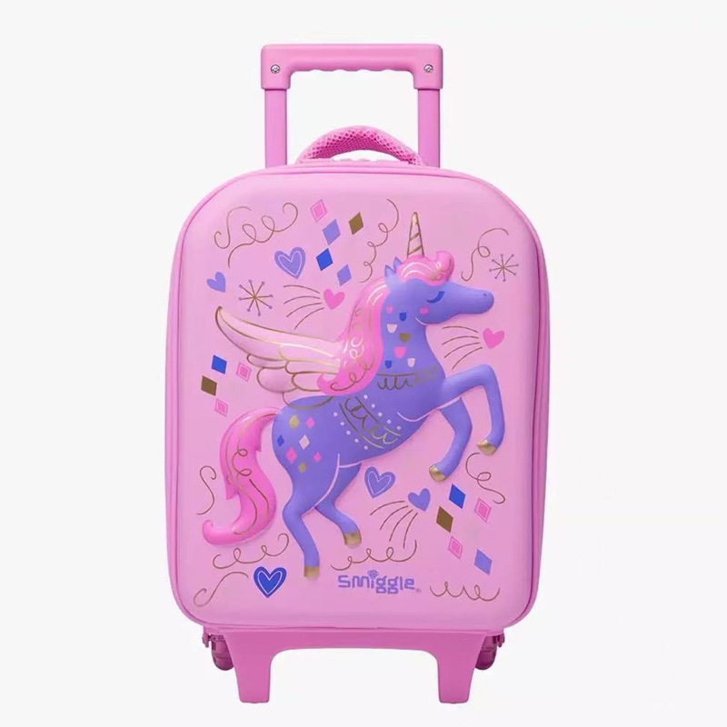 Australian Smiggle backpack cartoon galloping horse unicorn elementary school backpack wallet pull box meal bag Australian Smiggle backpack cartoon galloping horse unicorn elementary school backpack wallet pull box meal bag