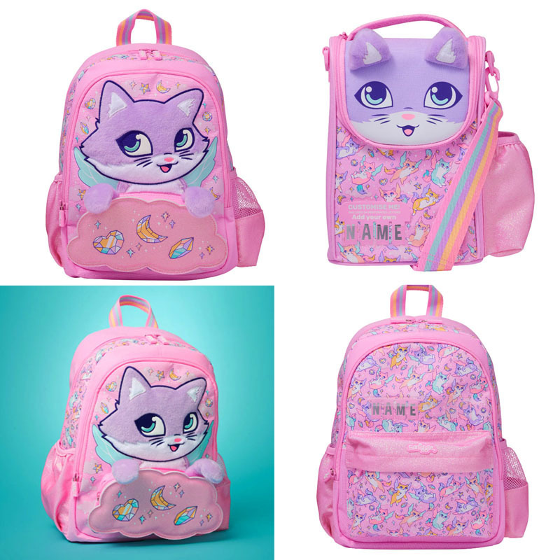 Australian Smiggle Kindergarten Backpack, Elementary School Student Cartoon Cute Large Capacity Backpack, Children's and Girls' Backpack