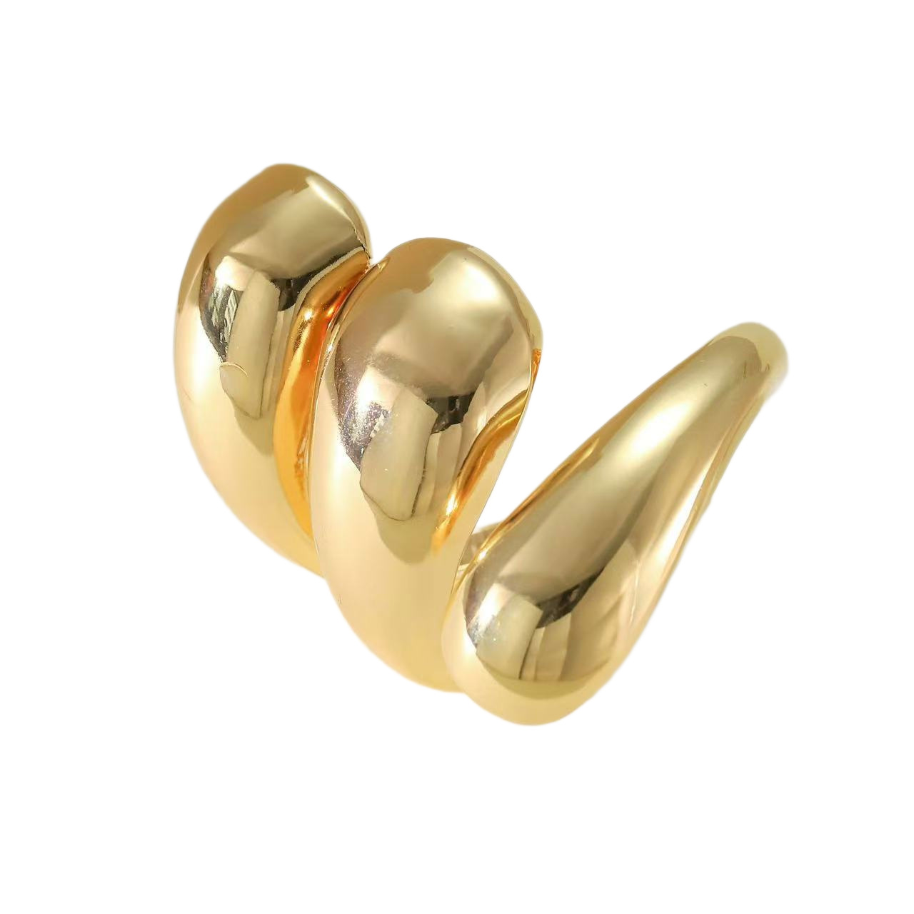 Simple geometric spiral water droplet opening bracelet for women 2024 new cool style bracelet, niche high-end versatile bracelet Simple geometric spiral water droplet opening bracelet for women 2024 new cool style bracelet, niche high-end versatile bracelet