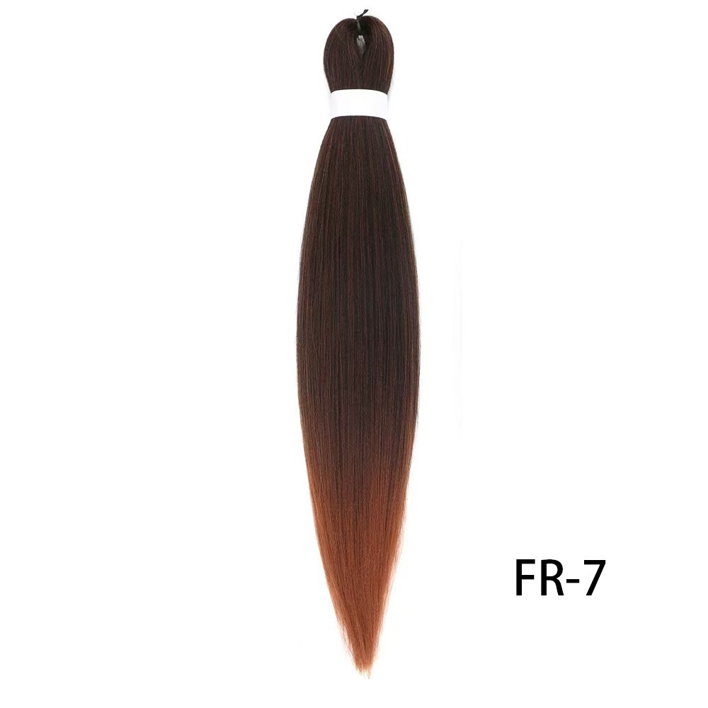 European and American low-temperature long straight hair EZ large braid styling wig 26 inches 90g BRAID synthetic fiber and stretch European and American low-temperature long straight hair EZ large braid styling wig 26 inches 90g BRAID synthetic fiber and stretch