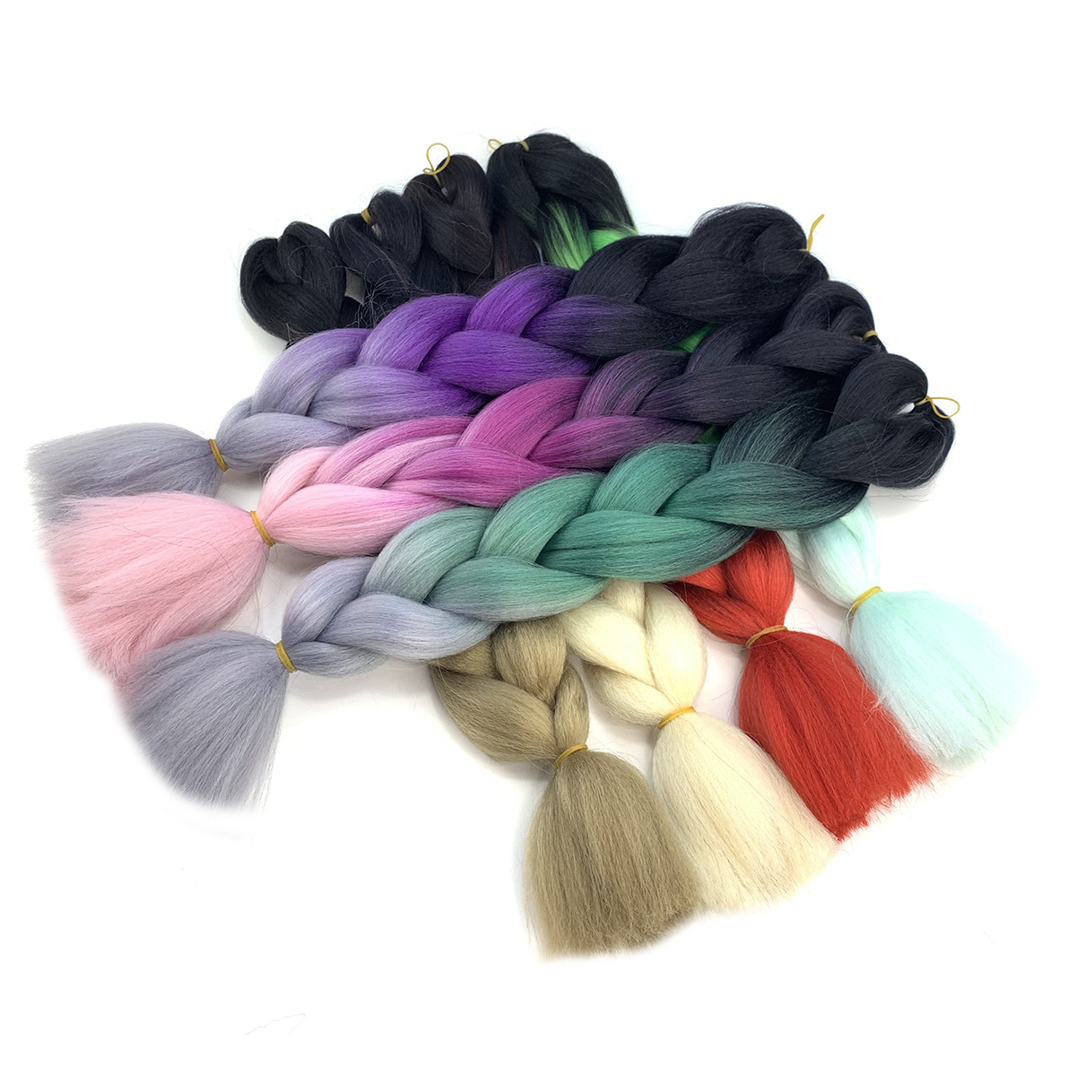 Foreign trade African large braid wig color dirty braid gradient synthetic hair hip-hop dirty braid braided hair spot wholesale Foreign trade African large braid wig color dirty braid gradient synthetic hair hip-hop dirty braid braided hair spot wholesale