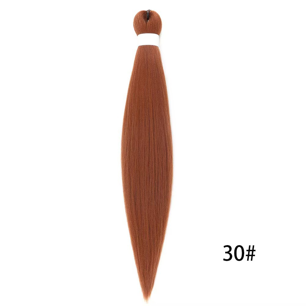 European and American low-temperature long straight hair EZ large braid styling wig 26 inches 90g BRAID synthetic fiber and stretch European and American low-temperature long straight hair EZ large braid styling wig 26 inches 90g BRAID synthetic fiber and stretch