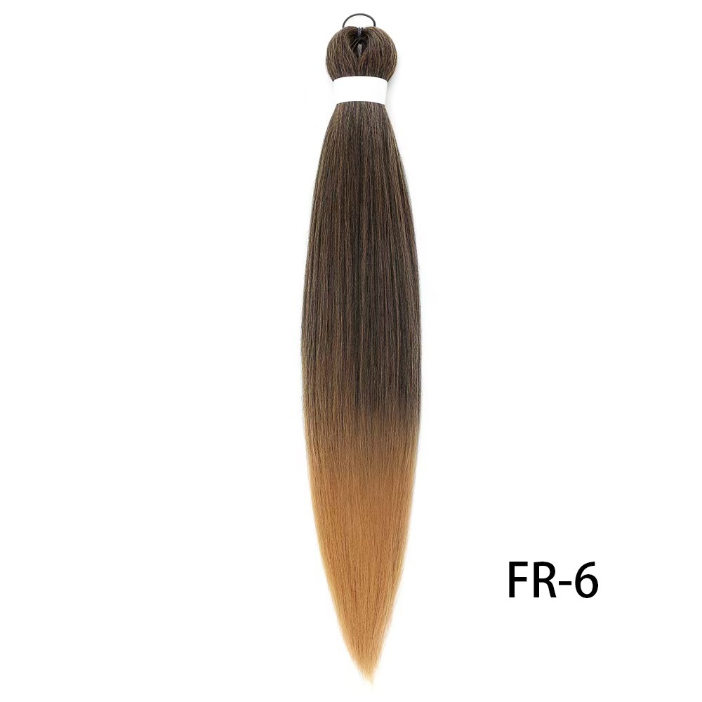 European and American low-temperature long straight hair EZ large braid styling wig 26 inches 90g BRAID synthetic fiber and stretch European and American low-temperature long straight hair EZ large braid styling wig 26 inches 90g BRAID synthetic fiber and stretch