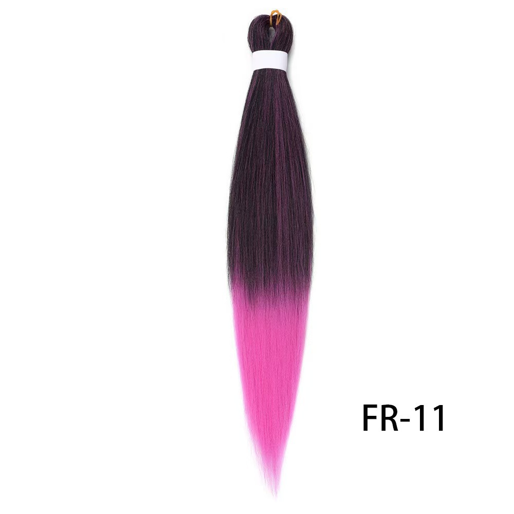 European and American low-temperature long straight hair EZ large braid styling wig 26 inches 90g BRAID synthetic fiber and stretch European and American low-temperature long straight hair EZ large braid styling wig 26 inches 90g BRAID synthetic fiber and stretch