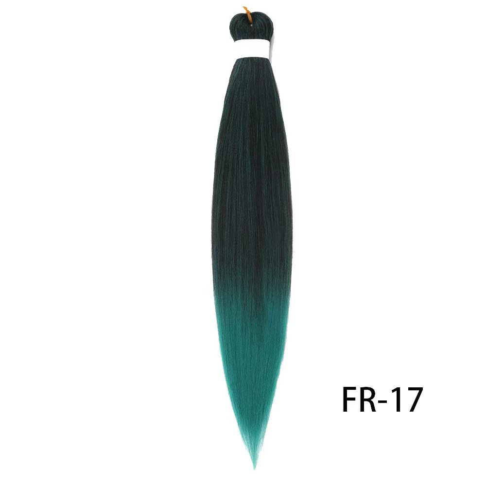 European and American low-temperature long straight hair EZ large braid styling wig 26 inches 90g BRAID synthetic fiber and stretch European and American low-temperature long straight hair EZ large braid styling wig 26 inches 90g BRAID synthetic fiber and stretch