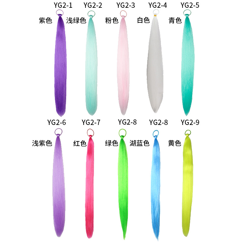 Luminous braids, ponytails, hair extensions, colored luminous braids, synthetic wigs, fluorescent ponytails, and large braids Luminous braids, ponytails, hair extensions, colored luminous braids, synthetic wigs, fluorescent ponytails, and large braids